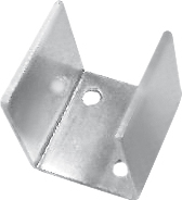 Nerezový spojovací klip na zábradlí • 23x23x26 mm • 24 g • nerez ocel