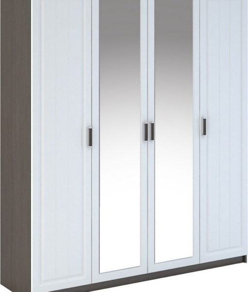 Casarredo PRAGA WK-904 šatní skříň 4D se zrcadlem