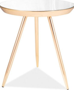 Casarredo Konferenční stolek BORA C zlatá/zrcadlo