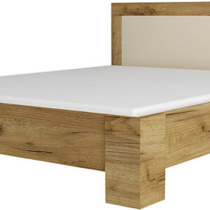 Casarredo Postel s roštem 160x200 DENVER dub kraft zlatý/vanilka